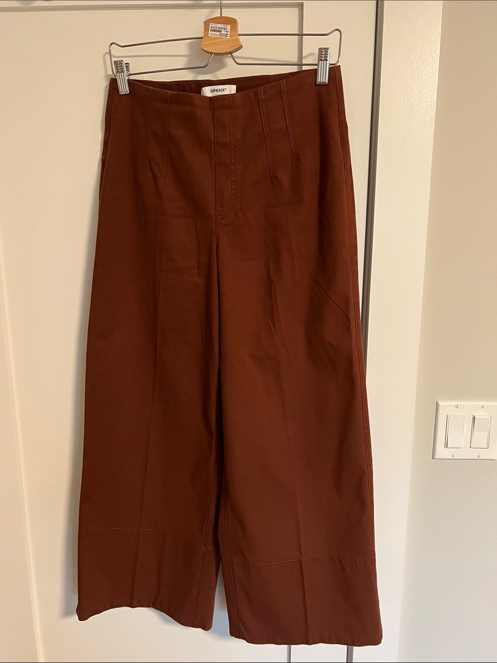 SPANX Women's Wide-Leg Trousers in Deep Brown